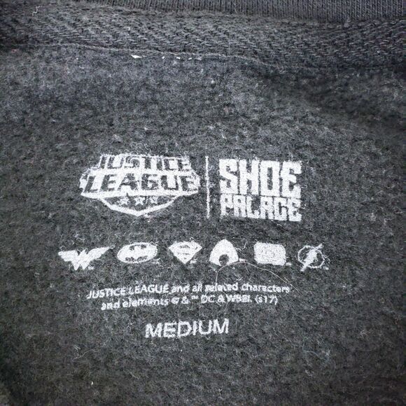 Justice League x Shoe Palace Sweatshirt Mens M Black Pullover DC Comics - Picture 8 of 10